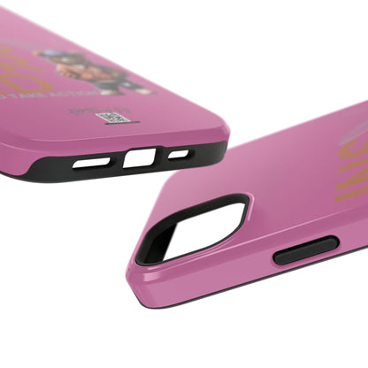 Phone Cases - HME Logo Bear, Inspired to take action light pink