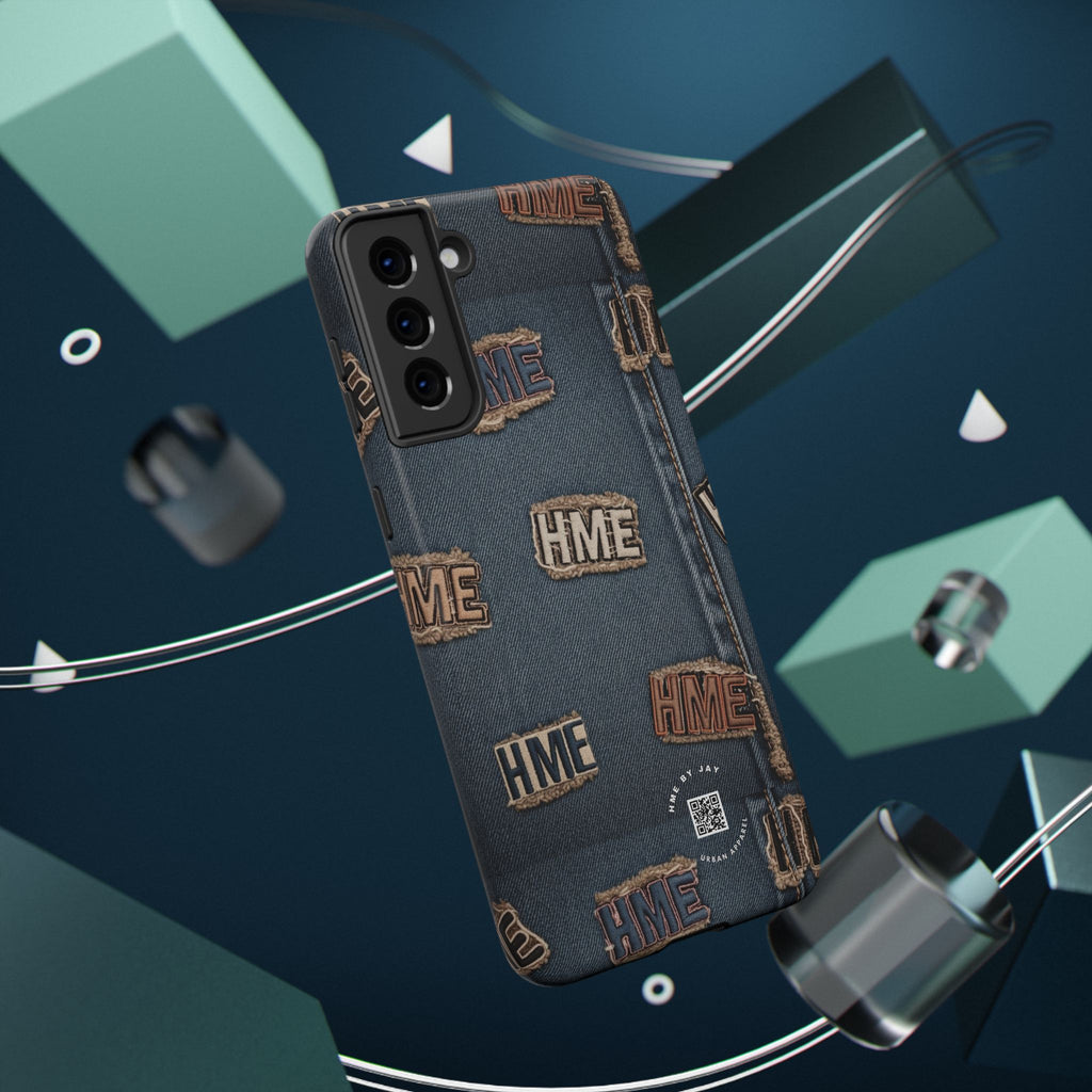 Phone Case Stressed Denim HME Patches Impact-Resistant