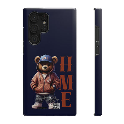 HME Bear Logo Collection Navy Blue Impact-Resistant Cases