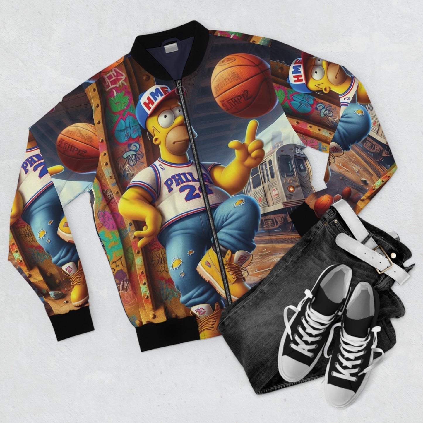 Men's Bomber Jacket - Exclusive HME Philadelphia 76ers Design