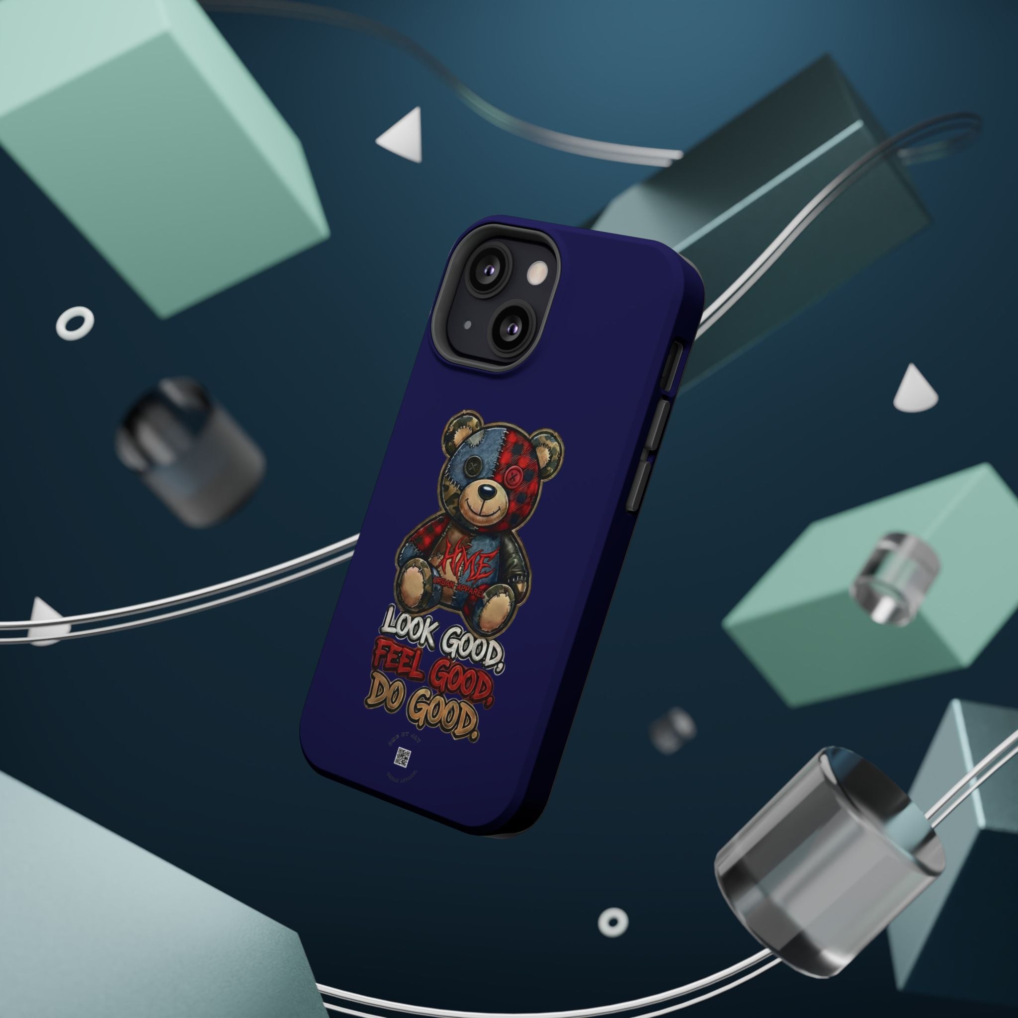 Phone Case — "Look Good, Feel Good, Do Good" Teddy Magnetic Impact-Resistant Case