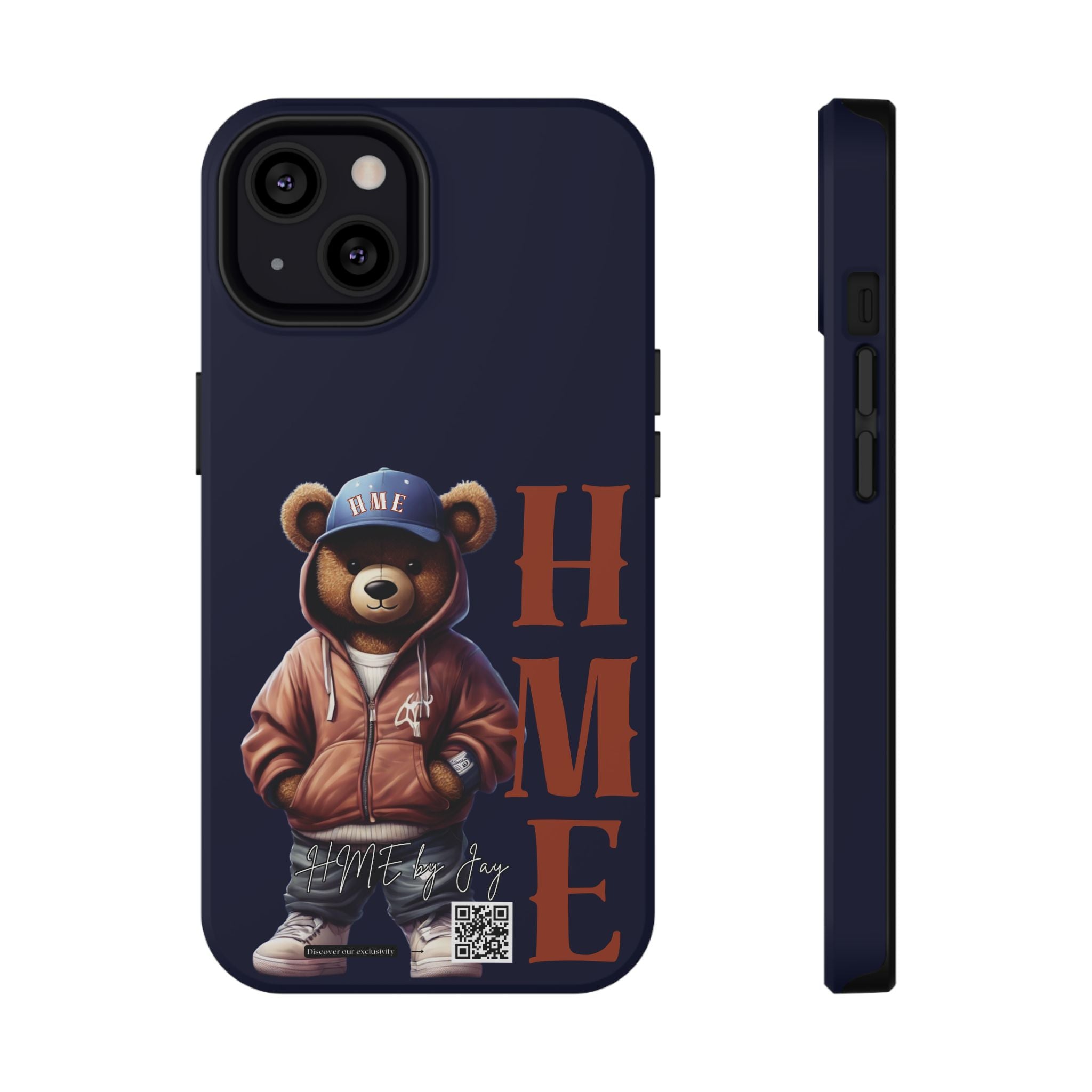 Phone Cases - HME Bear Logo Collection in Navy
