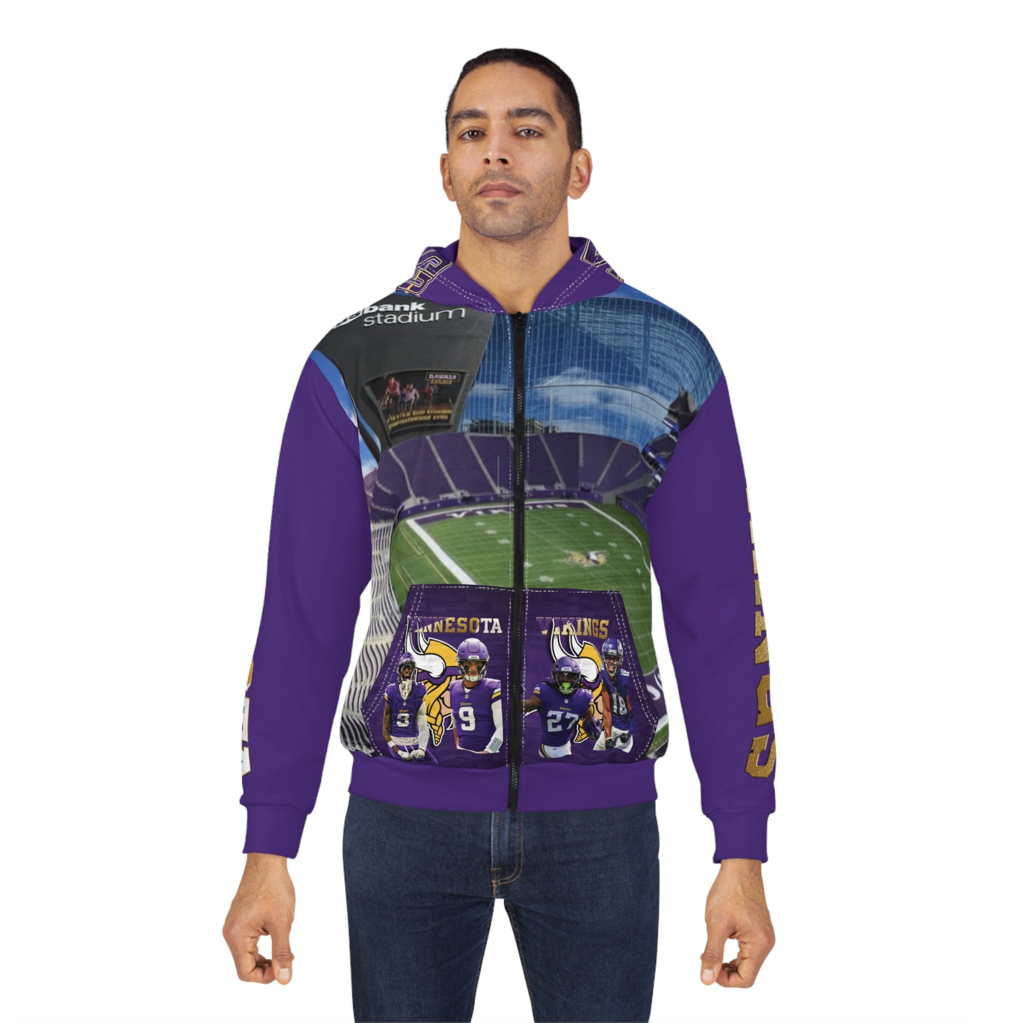 Minnesota Vikings Zip Hoodie with Hall of Famers