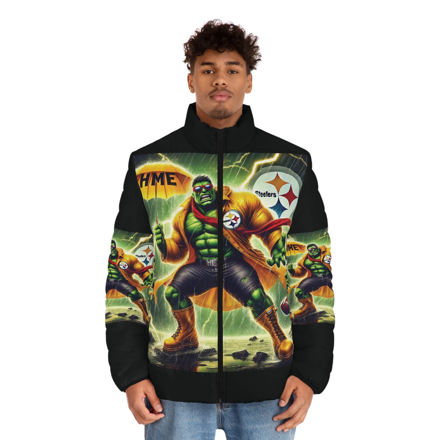 Men's Jacket - Pittsburgh Steelers Hulk Fusion Design