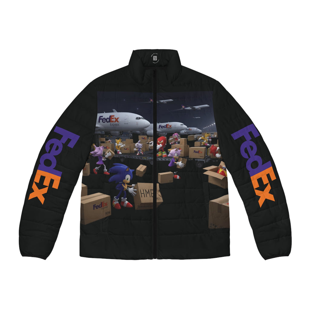 Sonic Universe x FedEx Crossover Men's Puffer Jacket
