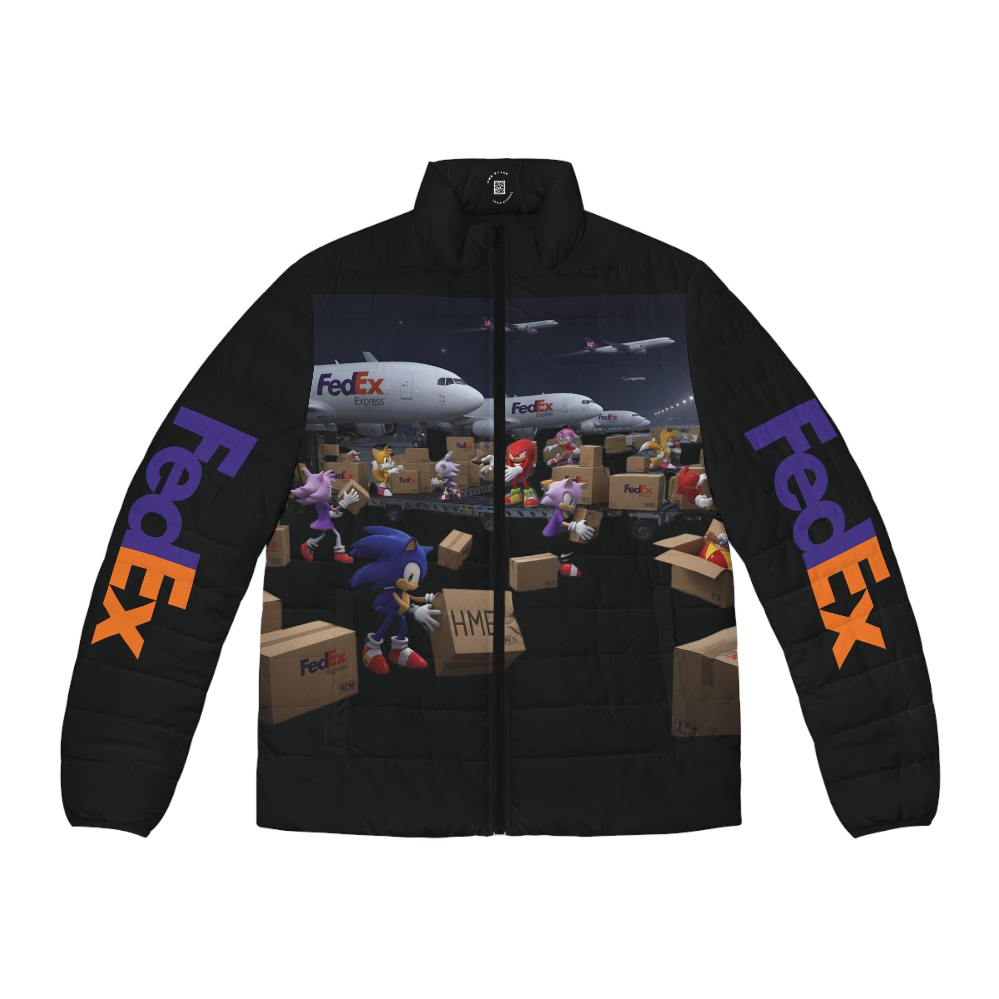 Sonic Universe x FedEx Crossover Men's Puffer Jacket