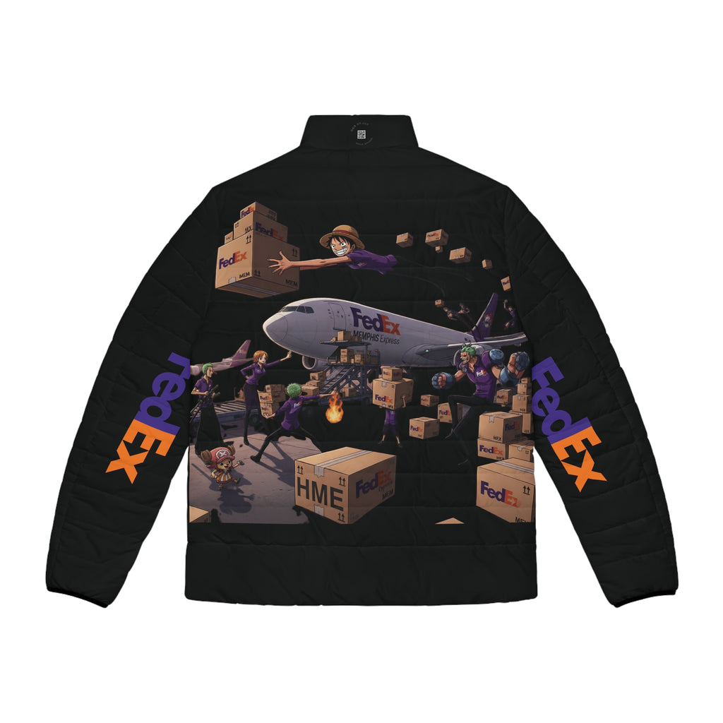 One Piece  FedEx Crossover Men's Puffer Jacket