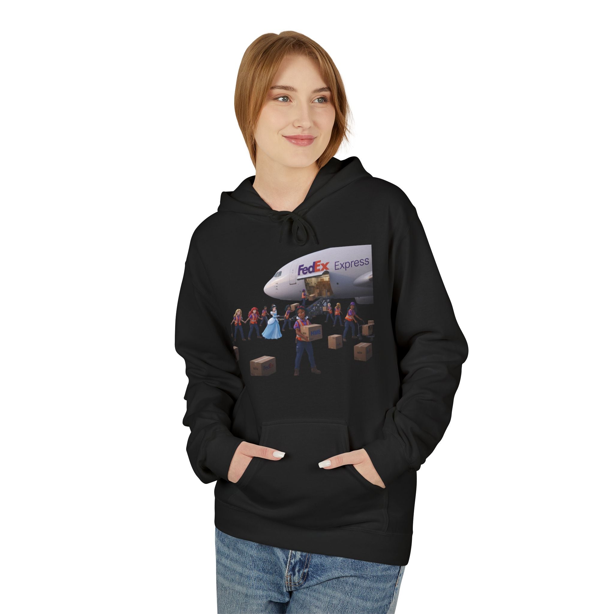 Hoodie - Disney Princesses FedEx Express Design