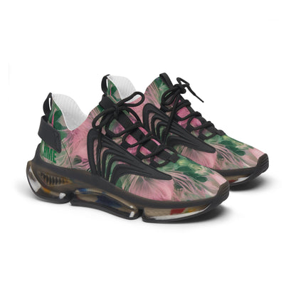 FlexComfort Pink & Green Women's Mesh Sneakers