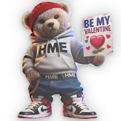 Pillow - Bear Chilin with Be my Valentine message by HME