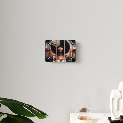 Acrylic Wall Art Panels - Ahnye’s Melanin Collection, Afrocentric Woman in Washington DC