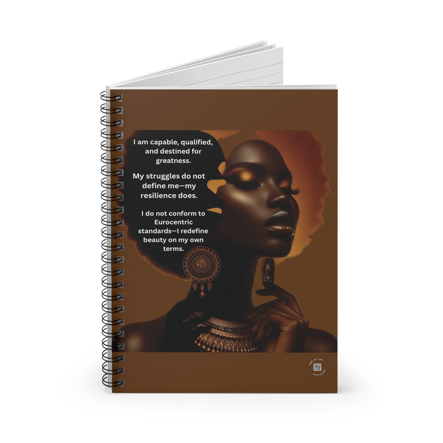 Ahnye's Melanin Collection Empowerment Spiral Notebook