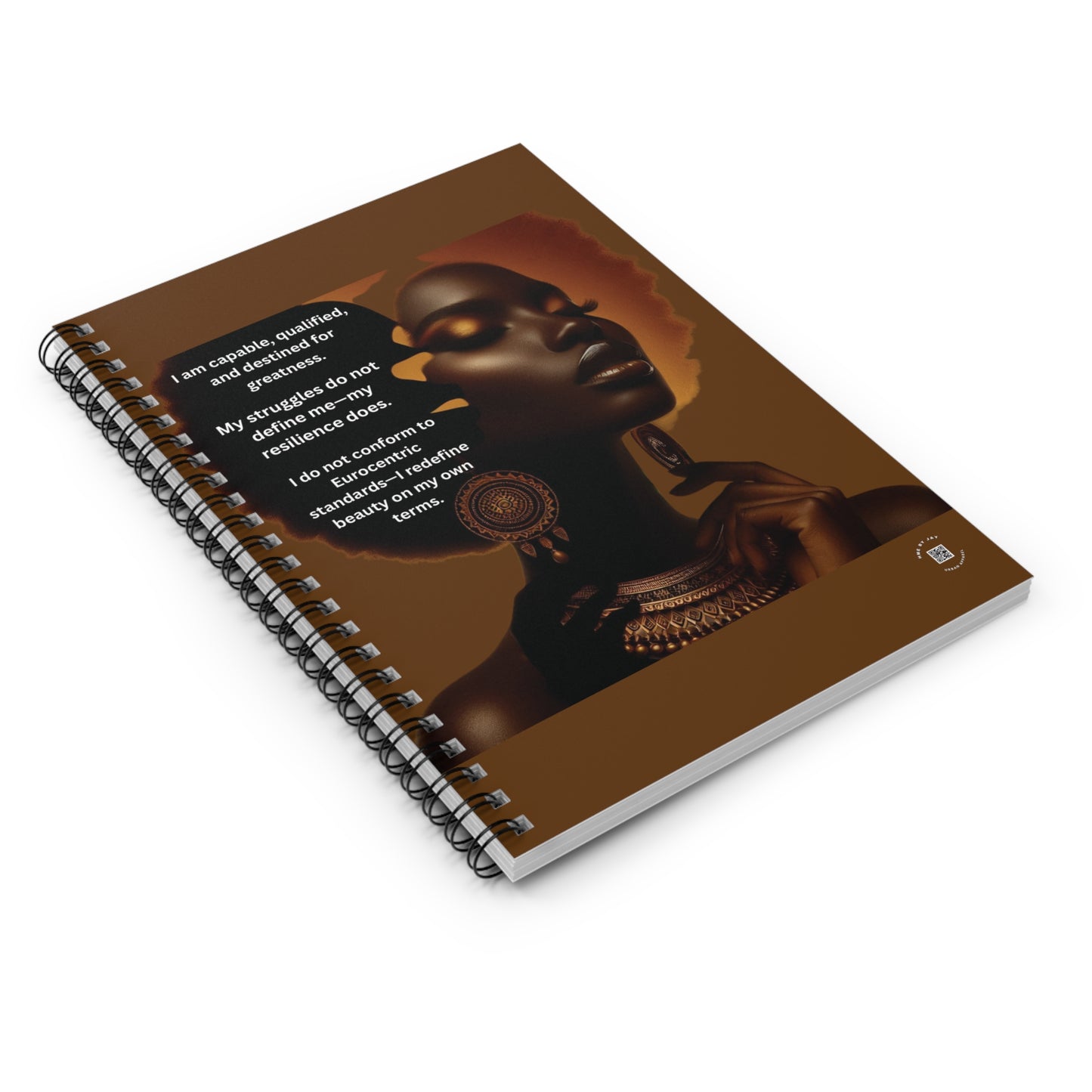 Ahnye's Melanin Collection Empowerment Spiral Notebook