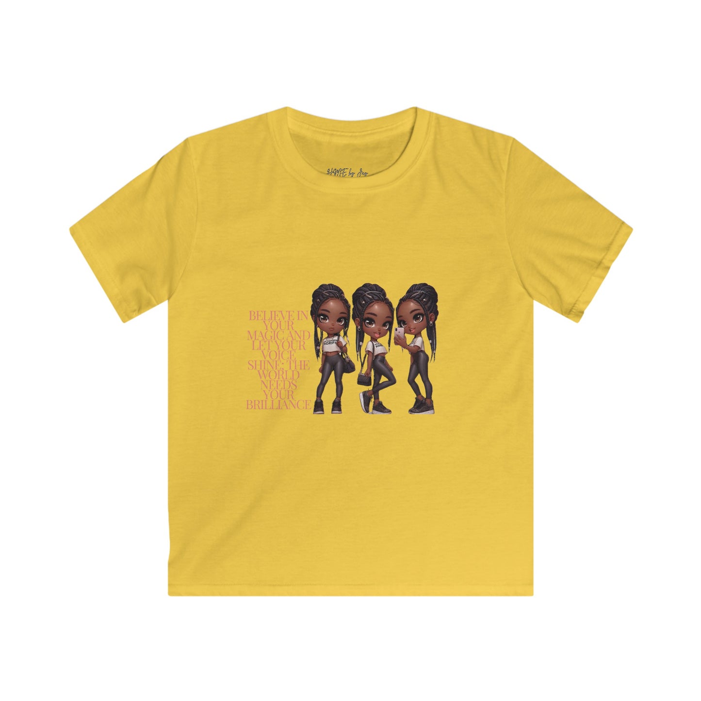 Ahnye’s Melanin Collection Brilliance Kids Softstyle Tee