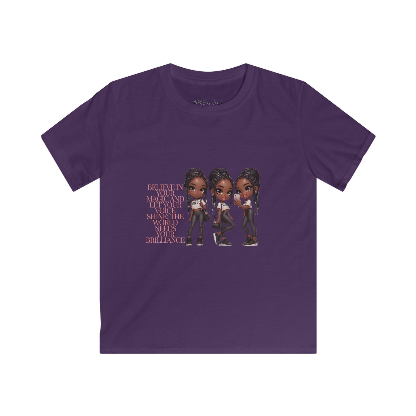 Ahnye’s Melanin Collection Brilliance Kids Softstyle Tee