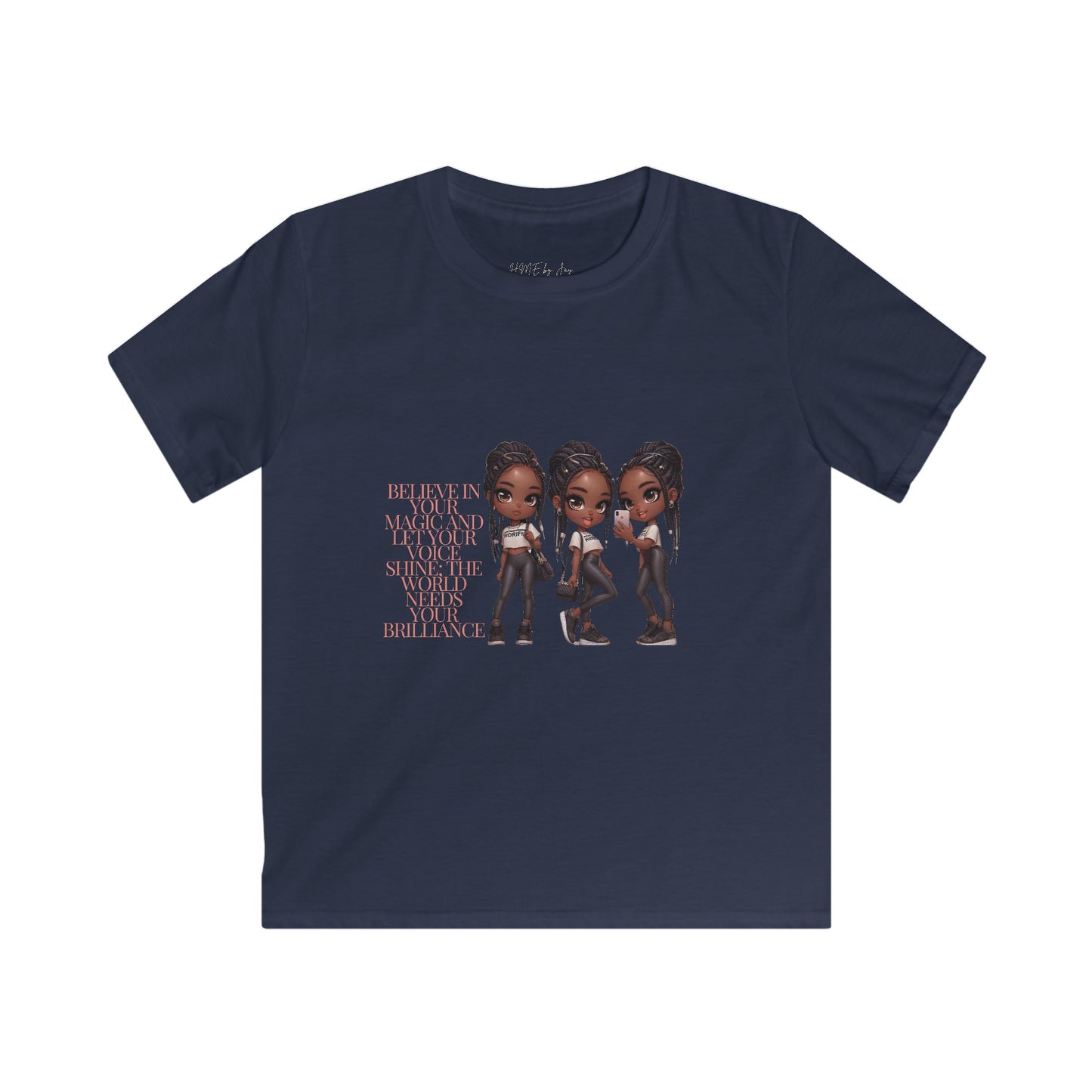 Ahnye’s Melanin Collection Brilliance Kids Softstyle Tee