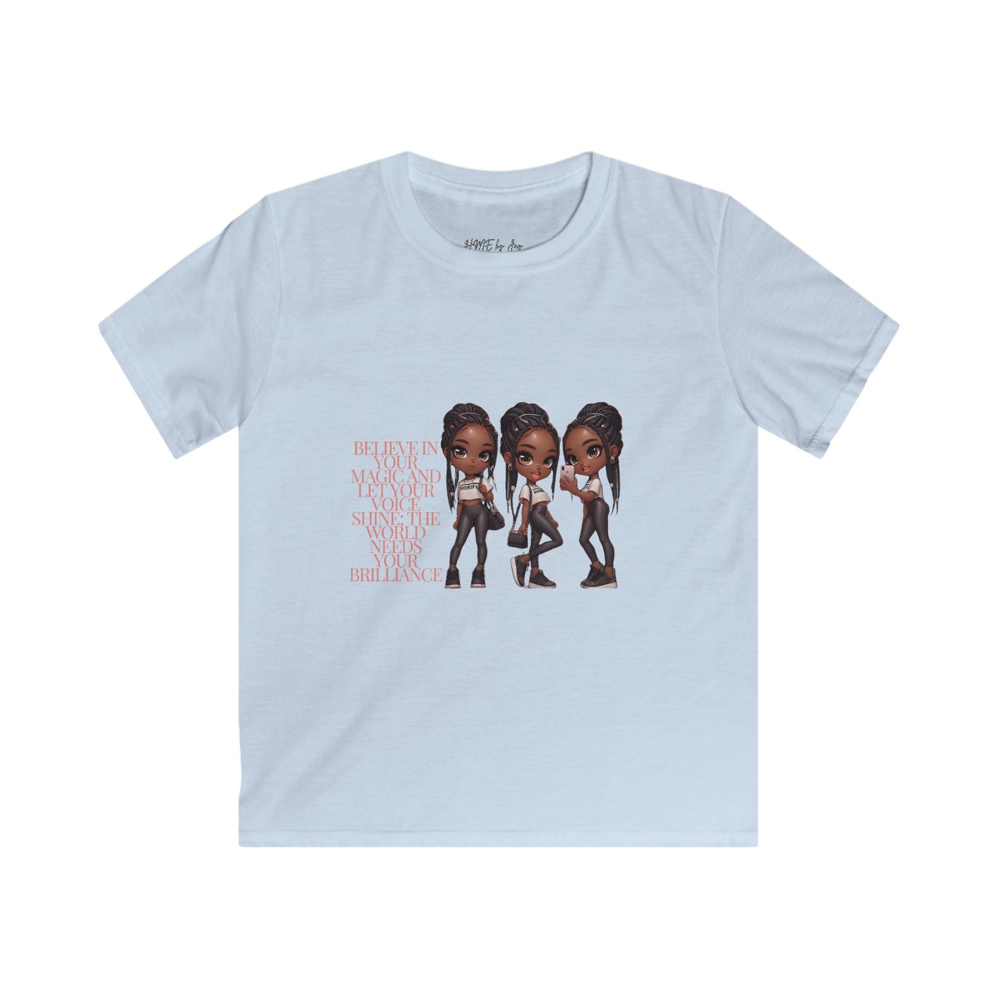 Ahnye’s Melanin Collection Brilliance Kids Softstyle Tee