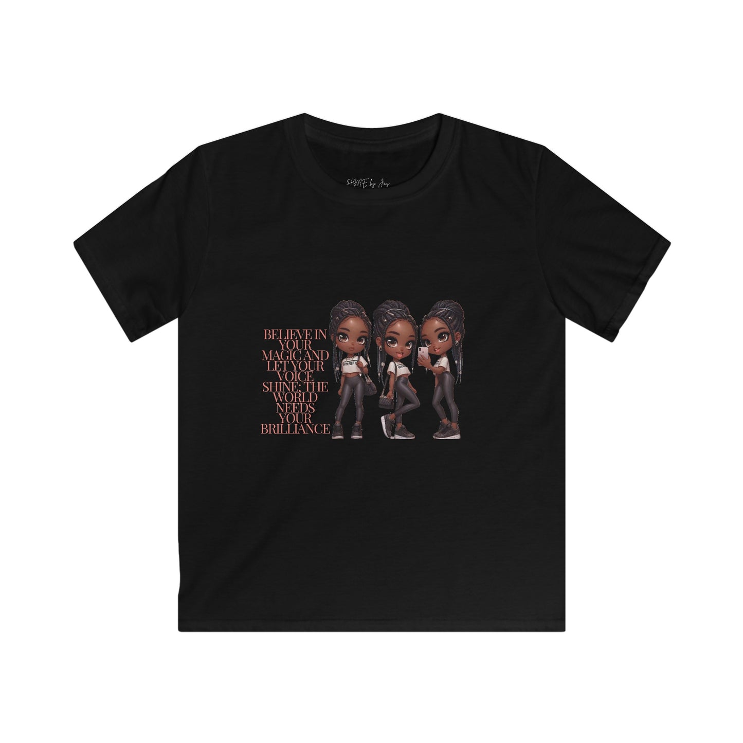 Ahnye’s Melanin Collection Brilliance Kids Softstyle Tee