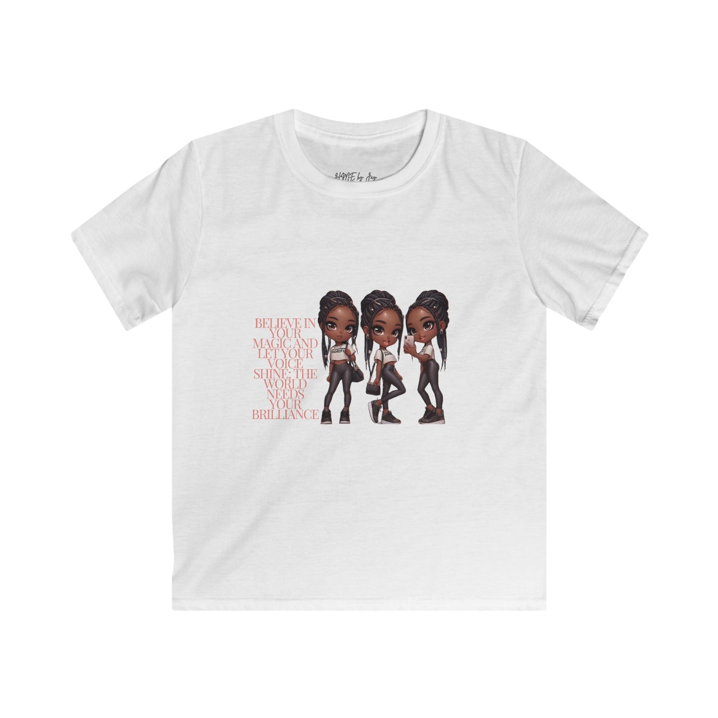 Ahnye’s Melanin Collection Brilliance Kids Softstyle Tee