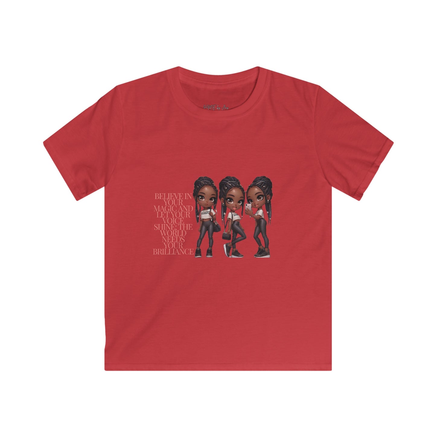 Ahnye’s Melanin Collection Brilliance Kids Softstyle Tee