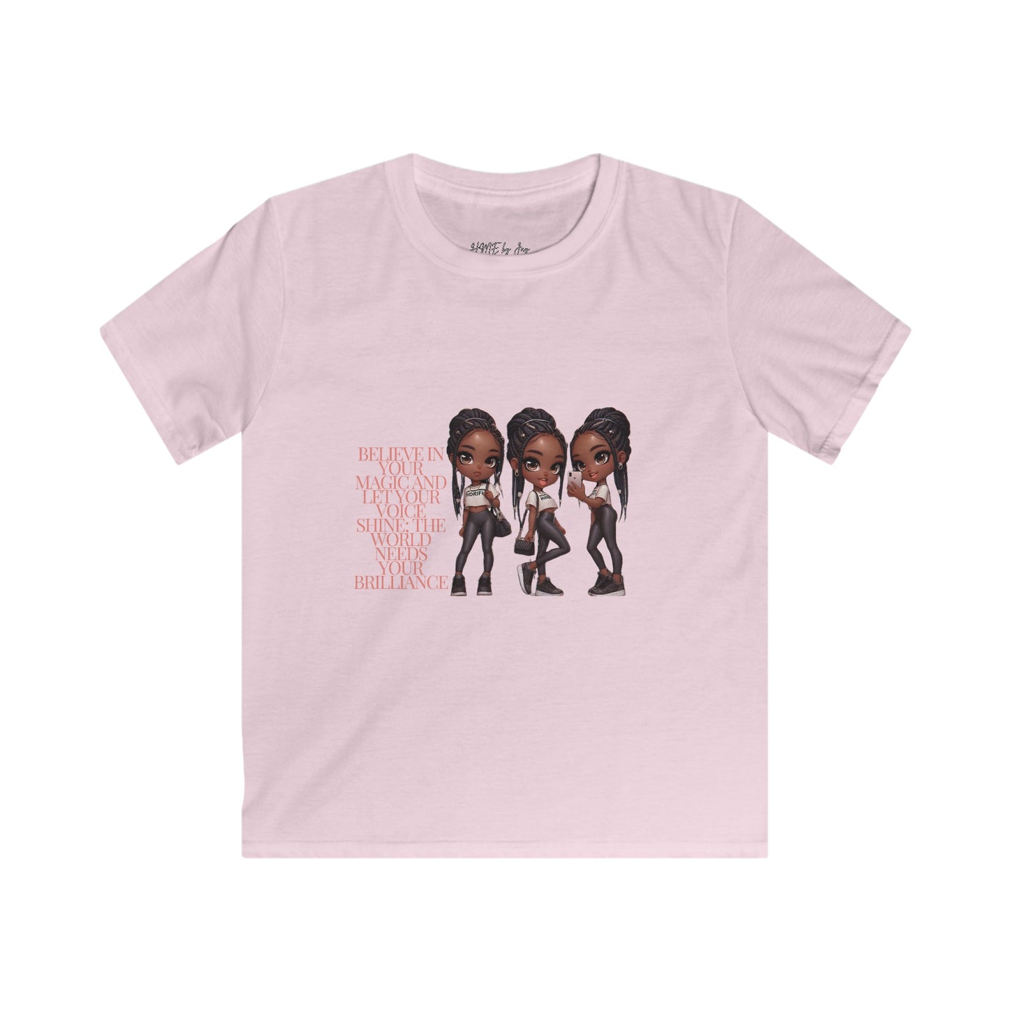 Ahnye’s Melanin Collection Brilliance Kids Softstyle Tee