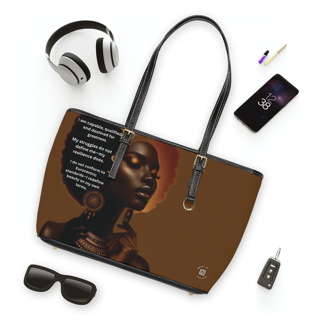 Shoulder Bag, Ahnye’s Melanin Collection Affirmation Design
