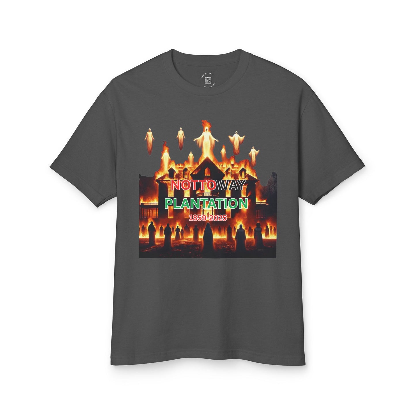 T-Shirt - The Nottoway Plantation Up in Flames Freedom Design (Social issues and Politics)