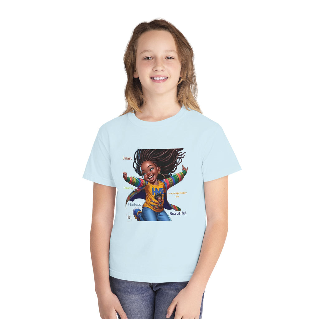 Empowerment Youth Tee (Ahnye's Melanin Collection) - Smart, Creative, Fearless, Beautiful, Gift for Kids, Inspirational Apparel, Back to School, Birthday, [...]