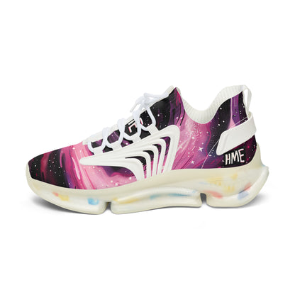 FlexComfort Pink Galaxy Women's Mesh Sneakers