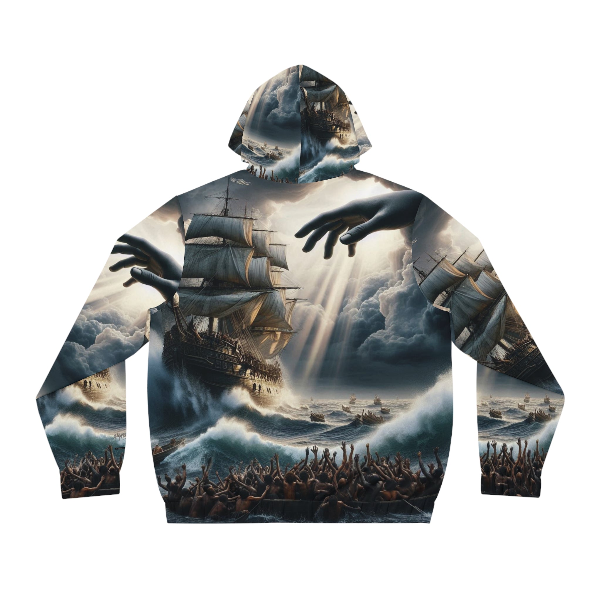 HME Men's Full-Zip Hoodie - God's Unchanging Hand Design