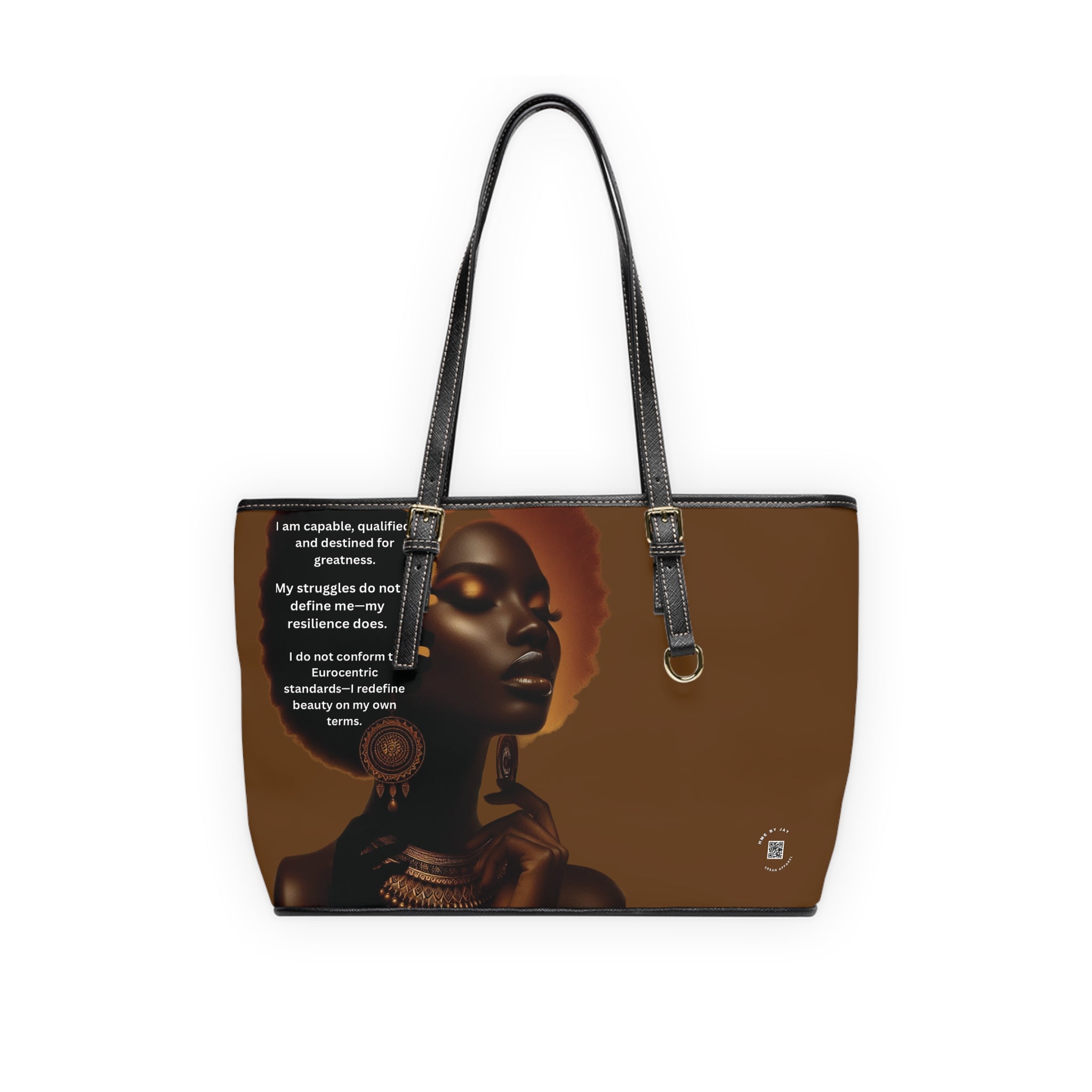 Shoulder Bag, Ahnye’s Melanin Collection Affirmation Design
