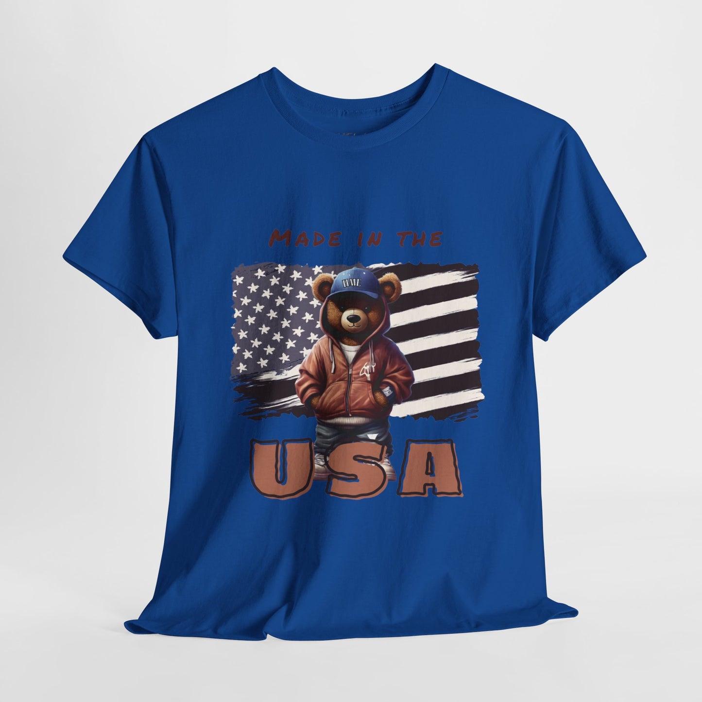 HME Bear Logo Made in the USA Unisex Heavy Cotton Tee