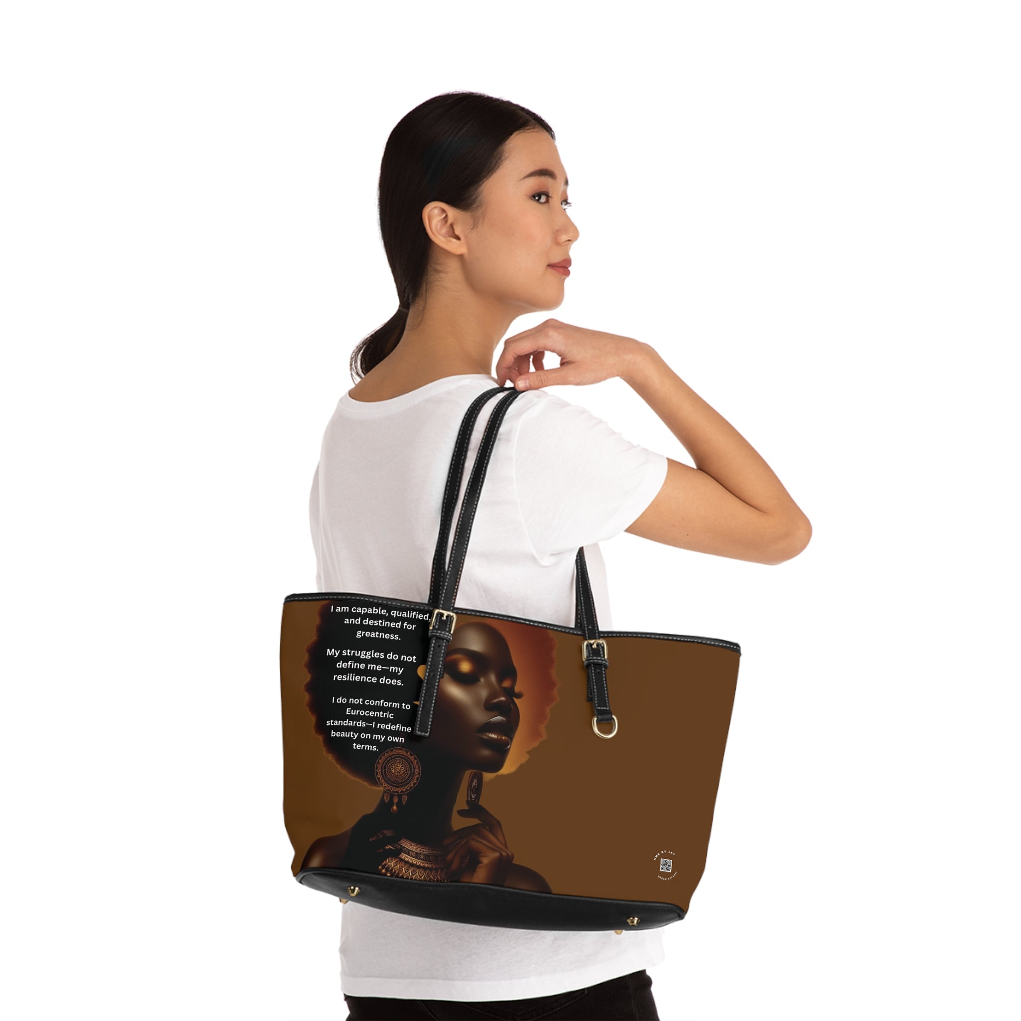 Shoulder Bag, Ahnye’s Melanin Collection Affirmation Design