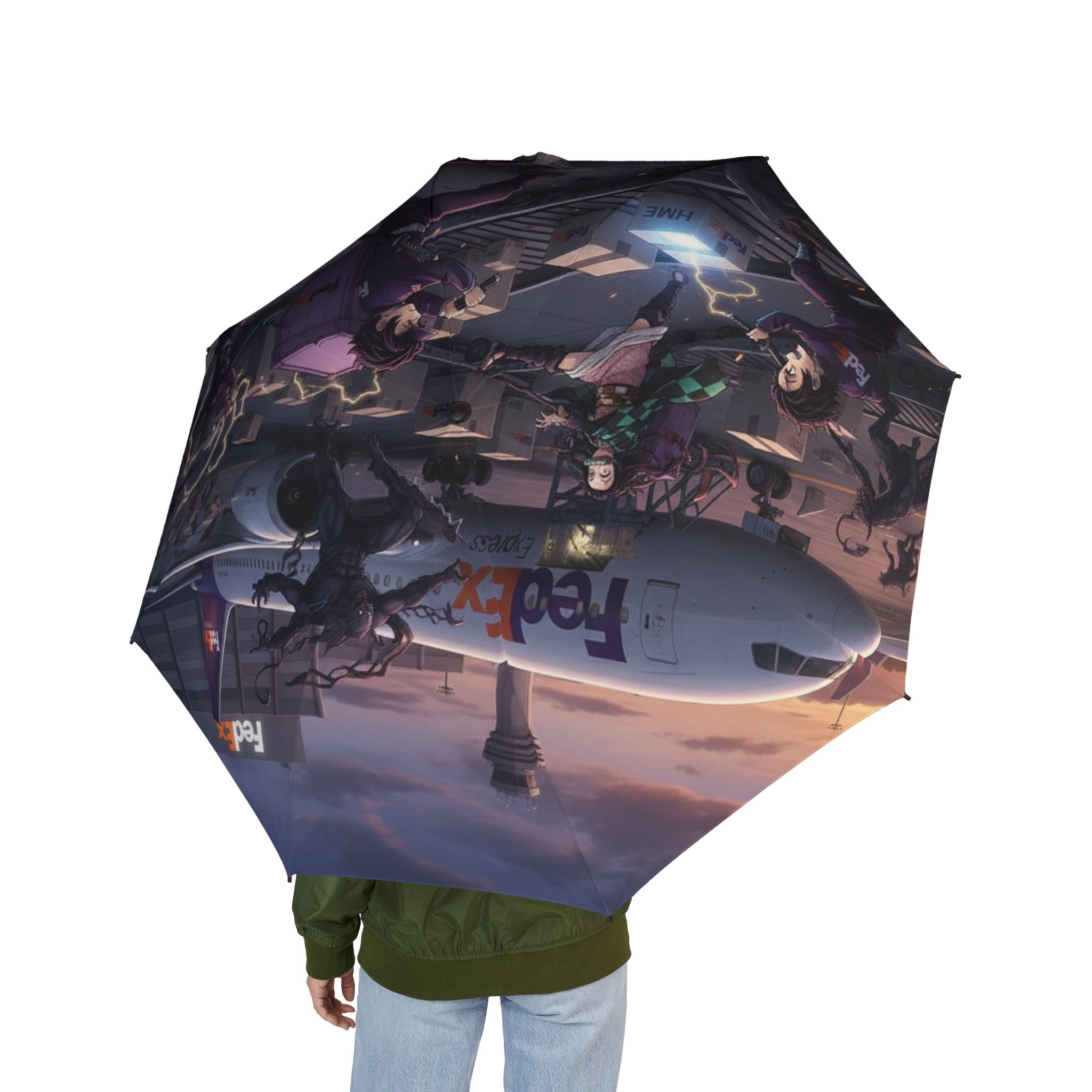 Umbrella - Demon Slayer Anime FedEx Crossover Design