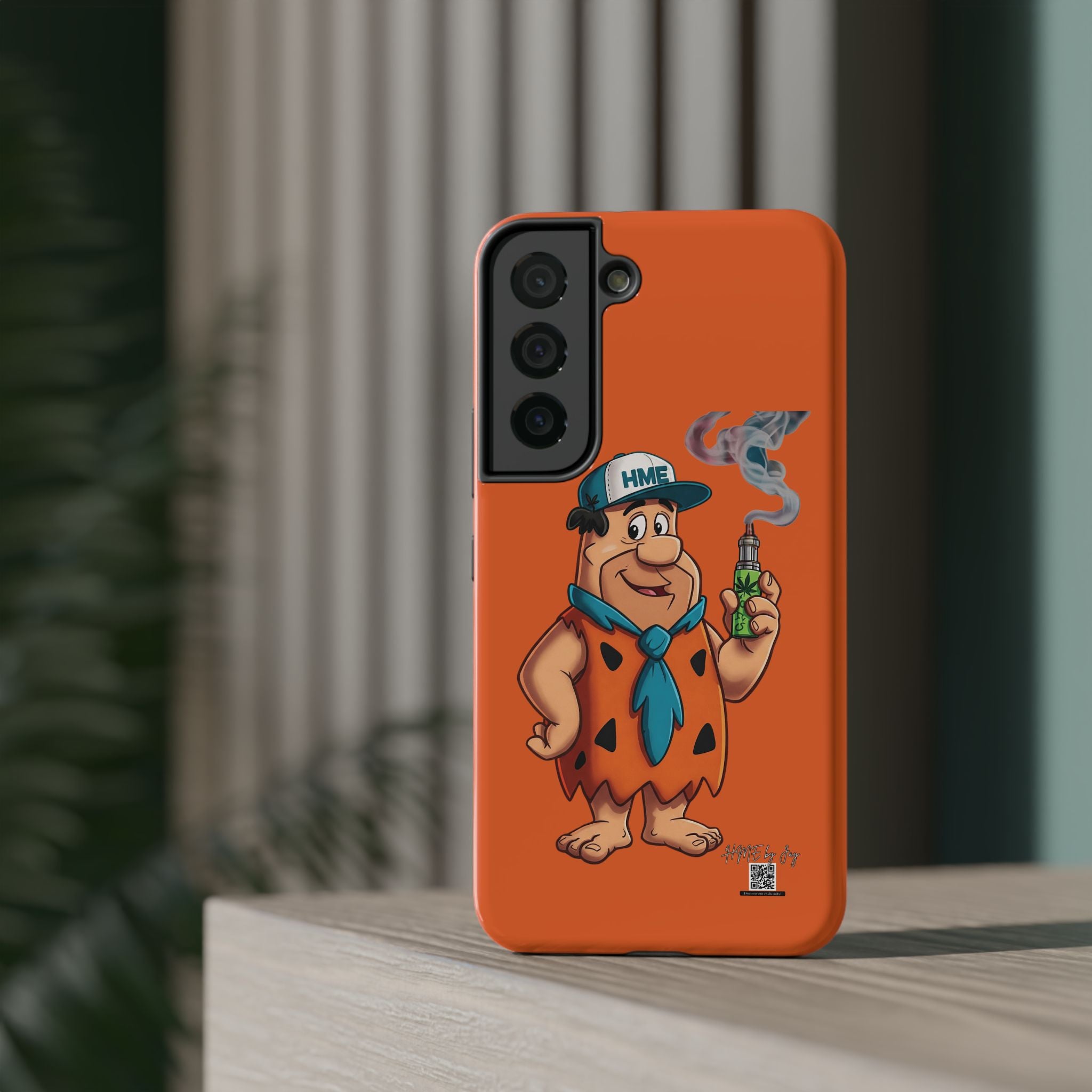 Phone Case - 420 Fred Flintstone with his THC Vape Pen Design