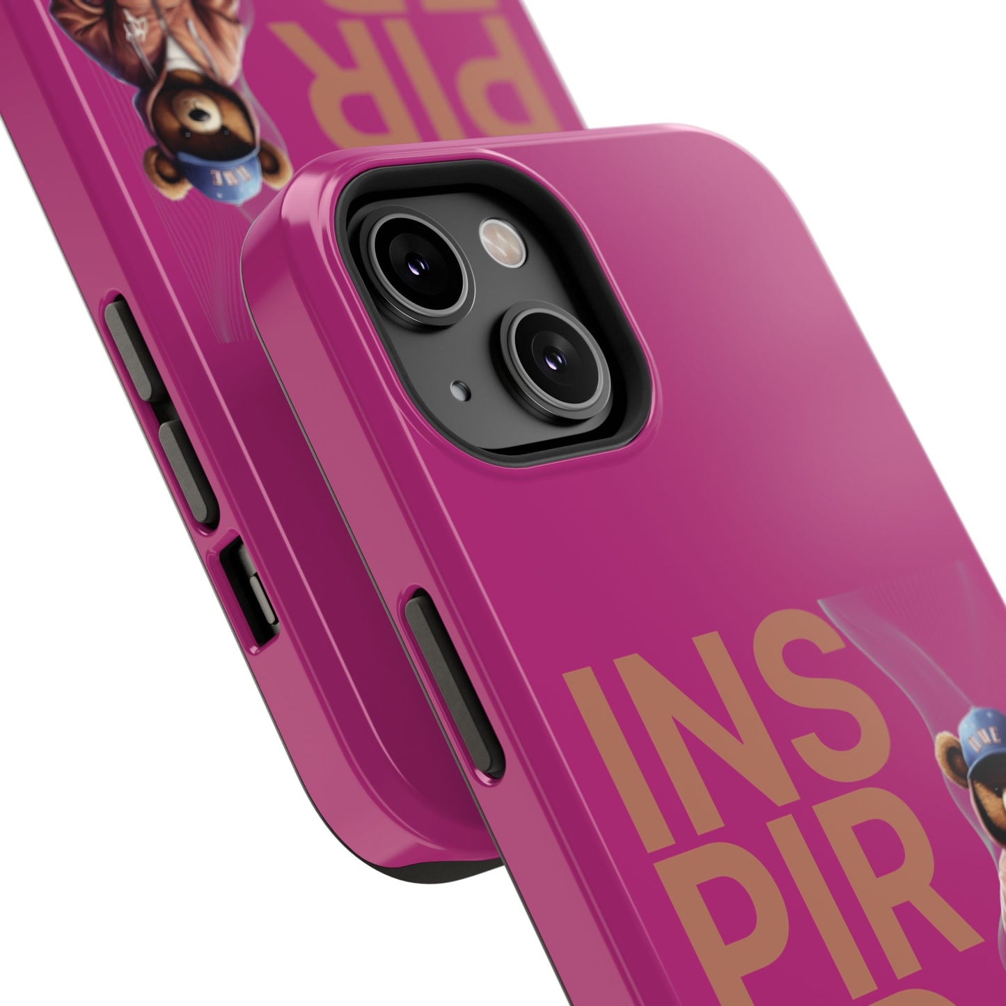 Phone Cases - HME Logo Bear, Inspired to take action Pink