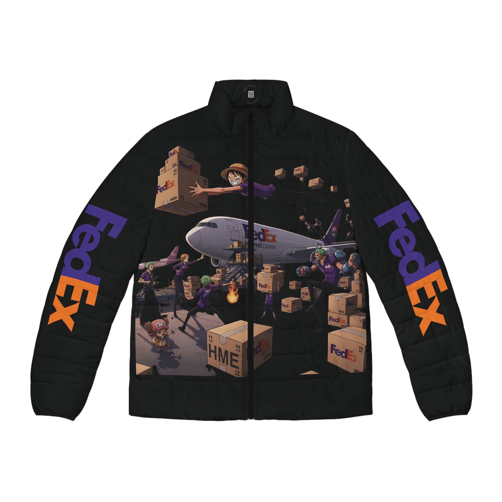 One Piece  FedEx Crossover Men's Puffer Jacket