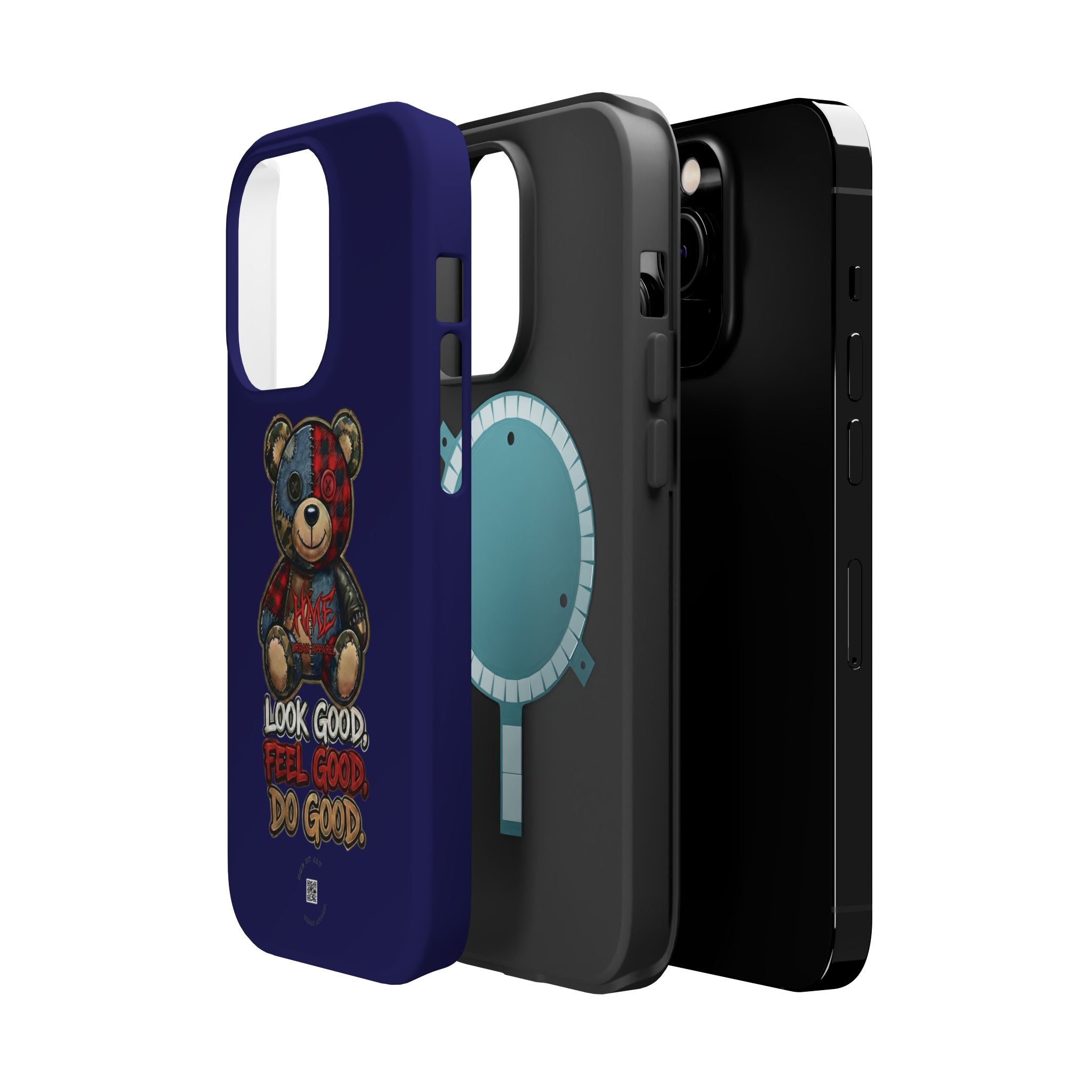 Phone Case — "Look Good, Feel Good, Do Good" Teddy Magnetic Impact-Resistant Case