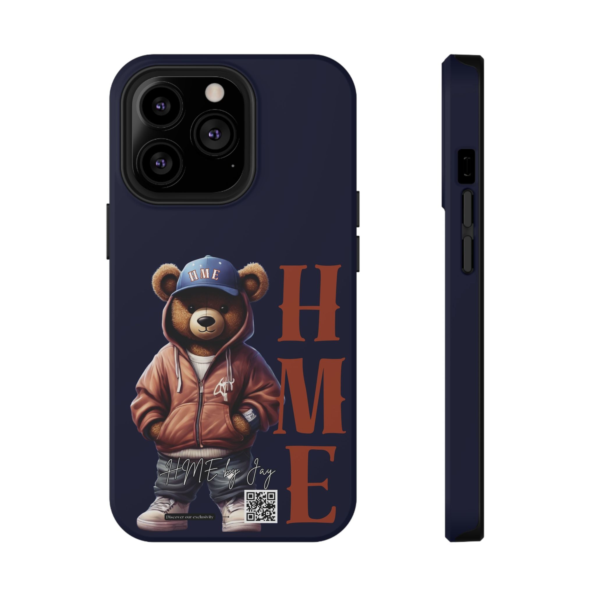Phone Cases - HME Bear Logo Collection in Navy