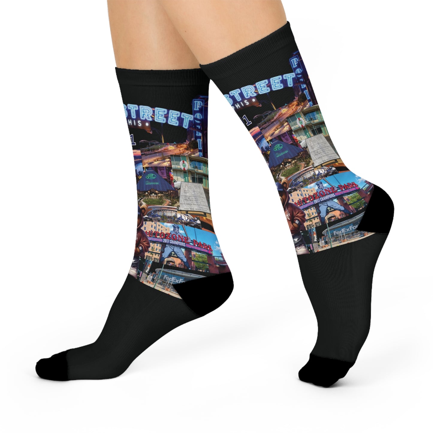 The Rep Yo City Collection (Memphis) Cushioned Crew Socks