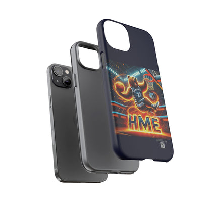 Phone Cases - Memphis Grizzlies Bear Dunkin on Fire Design