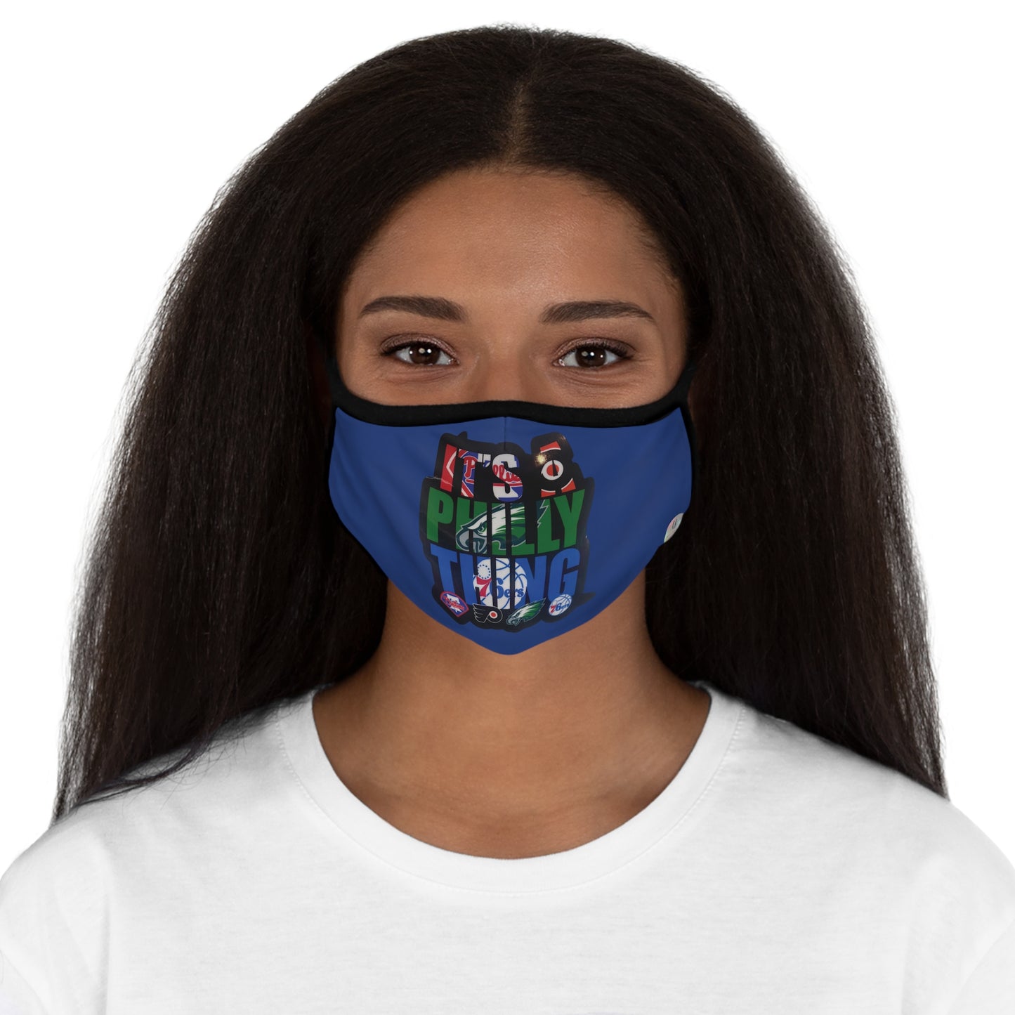 Rep Yo City It’s a Philly Thing Blue Fitted 2 layer Polyester Face Mask