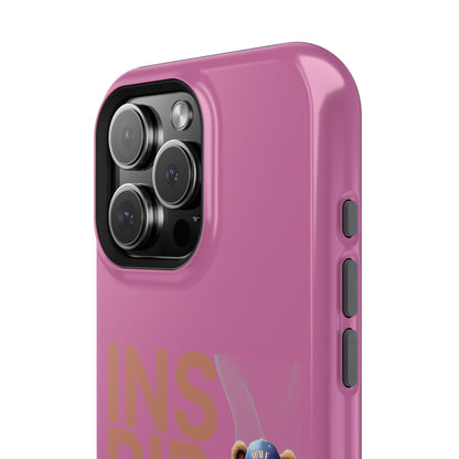 Phone Cases - HME Logo Bear, Inspired to take action light pink