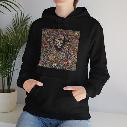 Hooded Sweatshirt - Ahnye’s Melanin Collection'Don't Let External Distractions Overshadow The Beauty Within' by HME