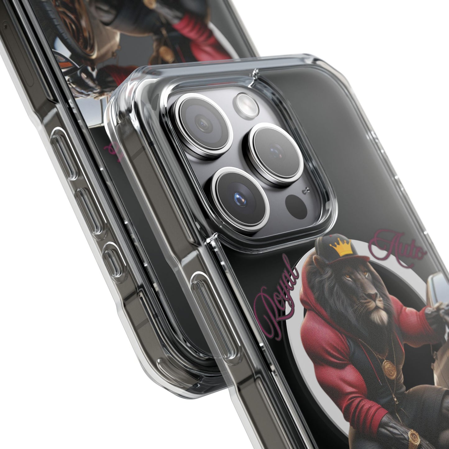 Magnetic Clear Impact Cases – Royal Auto King Design