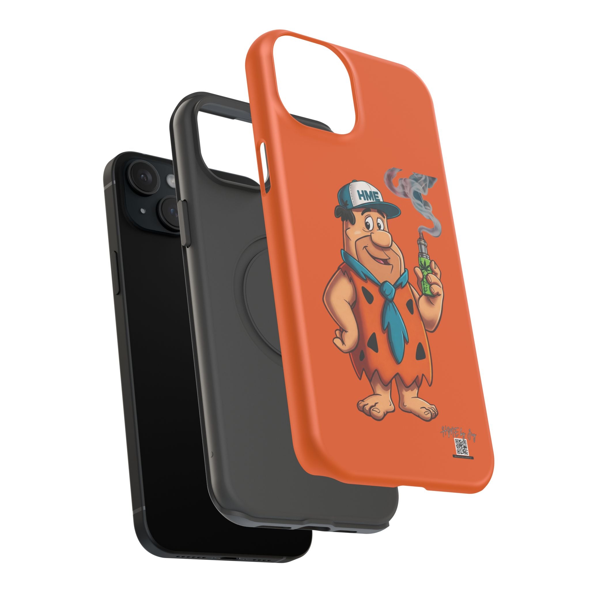 Phone Case - 420 Fred Flintstone with his THC Vape Pen Design