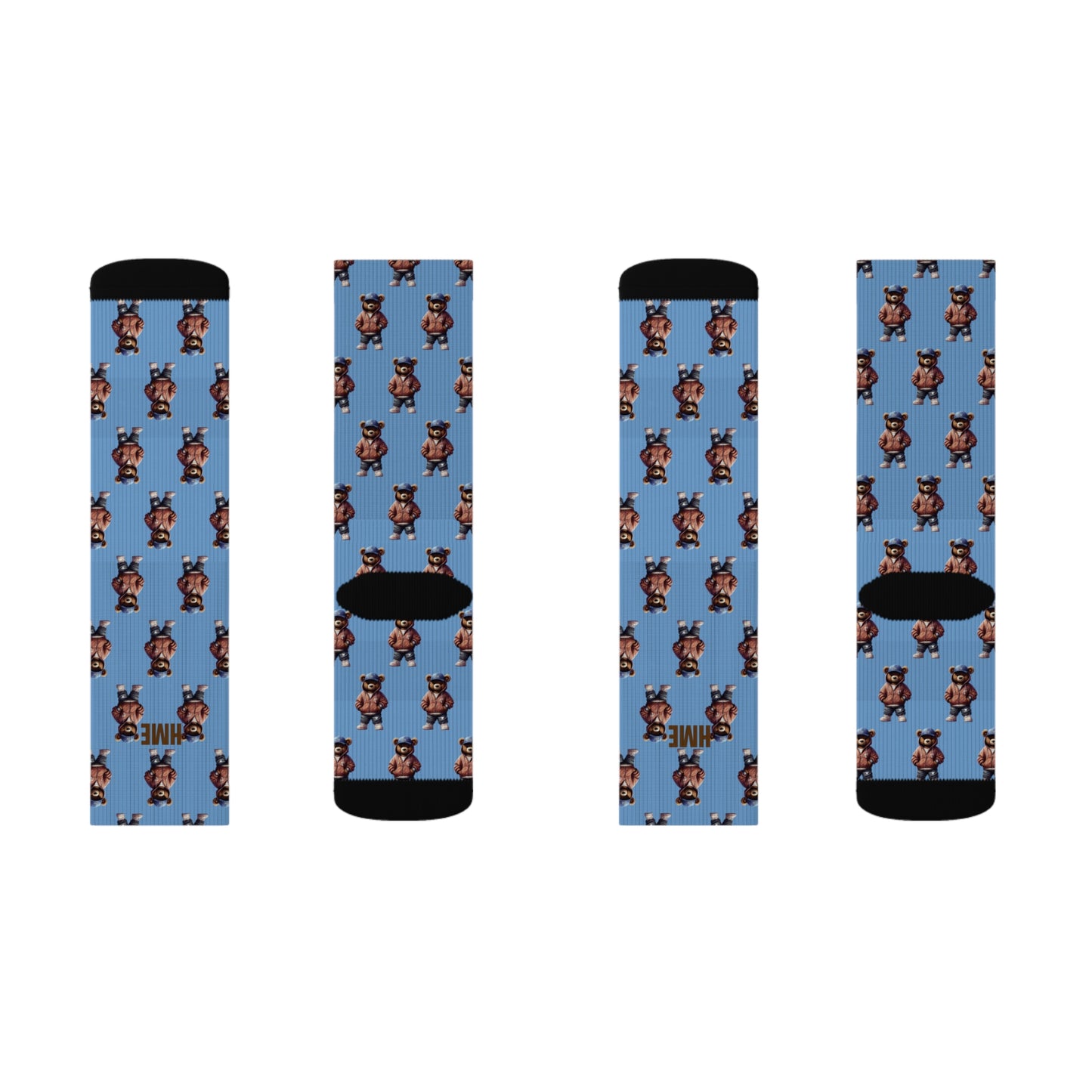 HME Bear Logo Collection Sublimation Socks