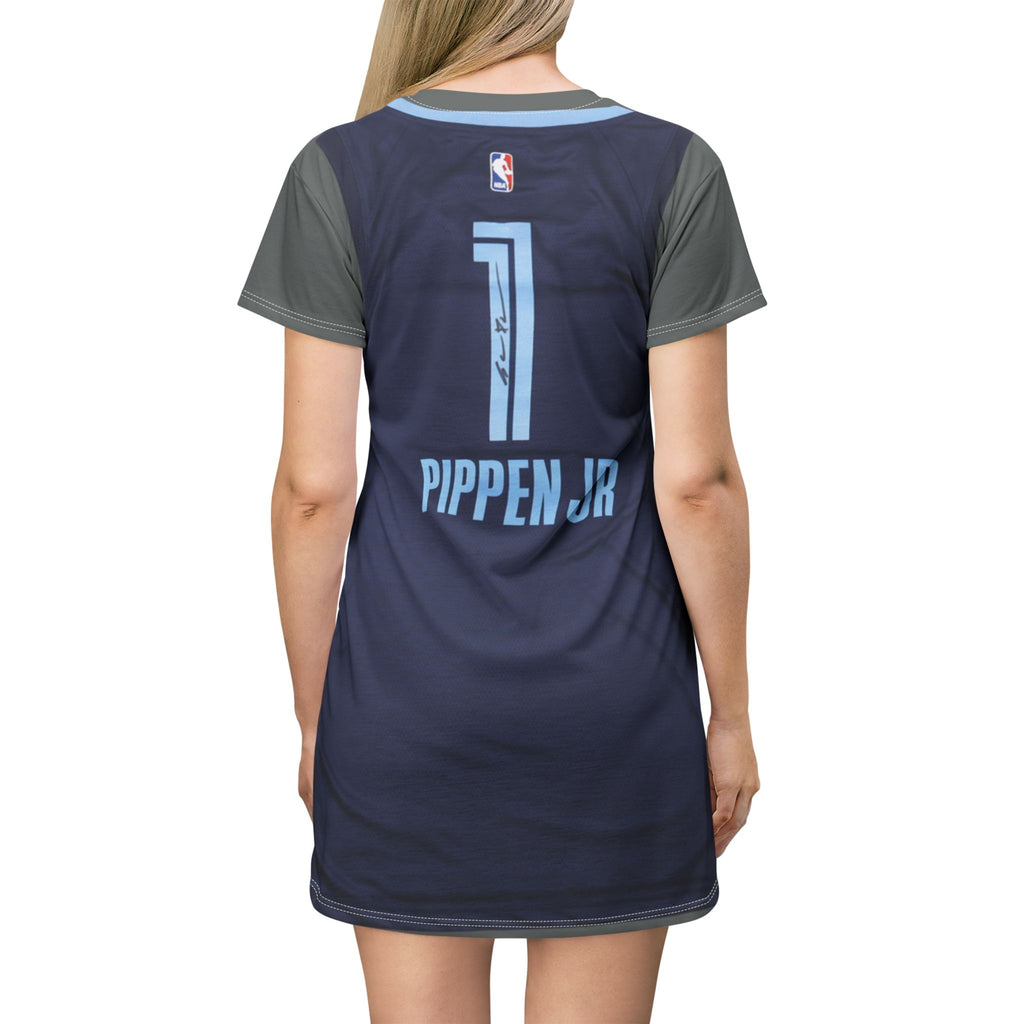 NBA Young Stars T-Shirt Dress - Memphis Grizzlies Scotty Pippen Jr, Jaren Jackson Jr, Jaylen Wells