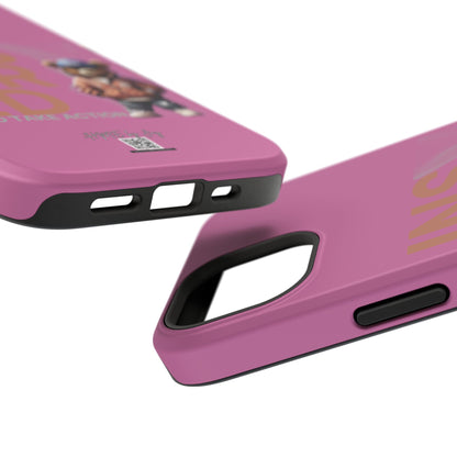Phone Cases - HME Logo Bear, Inspired to take action light pink