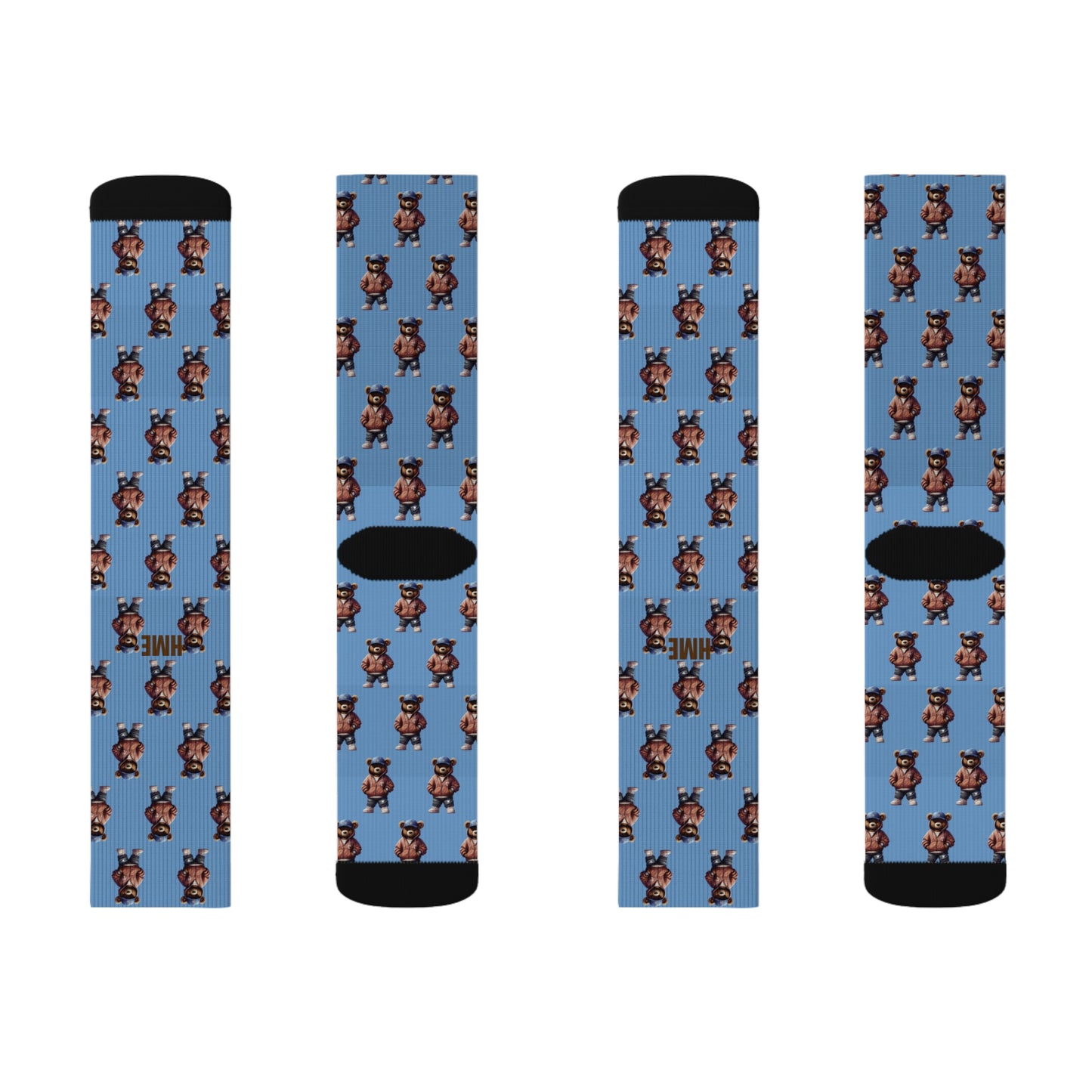 HME Bear Logo Collection Sublimation Socks